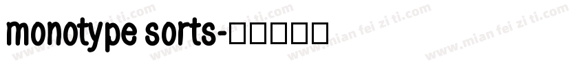 monotype sorts字体转换